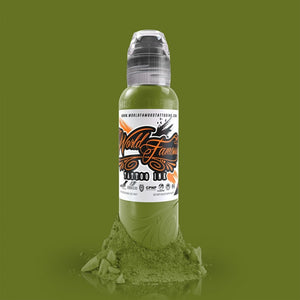 World Famous Ink Jay Freestyle Watercolor Olive 30ml (1oz) - Ink Stop Consumables