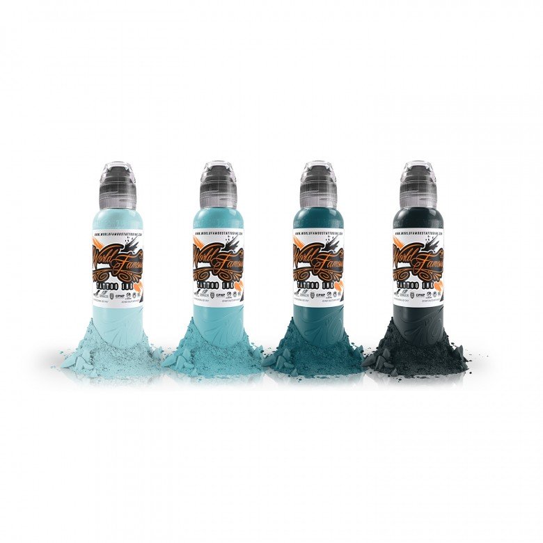 Complete Set of 4 World Famous Ink Gorsky's Mad Winter Set 30ml (1oz) - Ink Stop Consumables