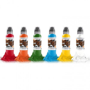 Complete Set of 6 World Famous Ink Simple Colour Set 30ml (1oz) - Ink Stop Consumables