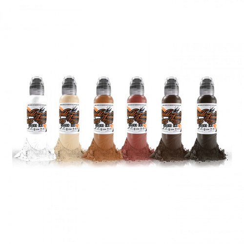 Complete Set of 6 World Famous Ink Michele Turco's Colour Portrait Set 30ml (1oz) - Ink Stop Consumables